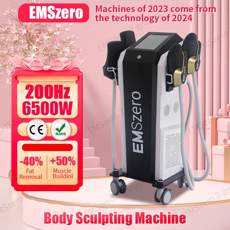 EMSslim Neo 6500W EMSZERO Fat Removal Body Sculpt Machine EMS Muscle Stimulate Body slimming Pelvic pad hi-emt for Salon