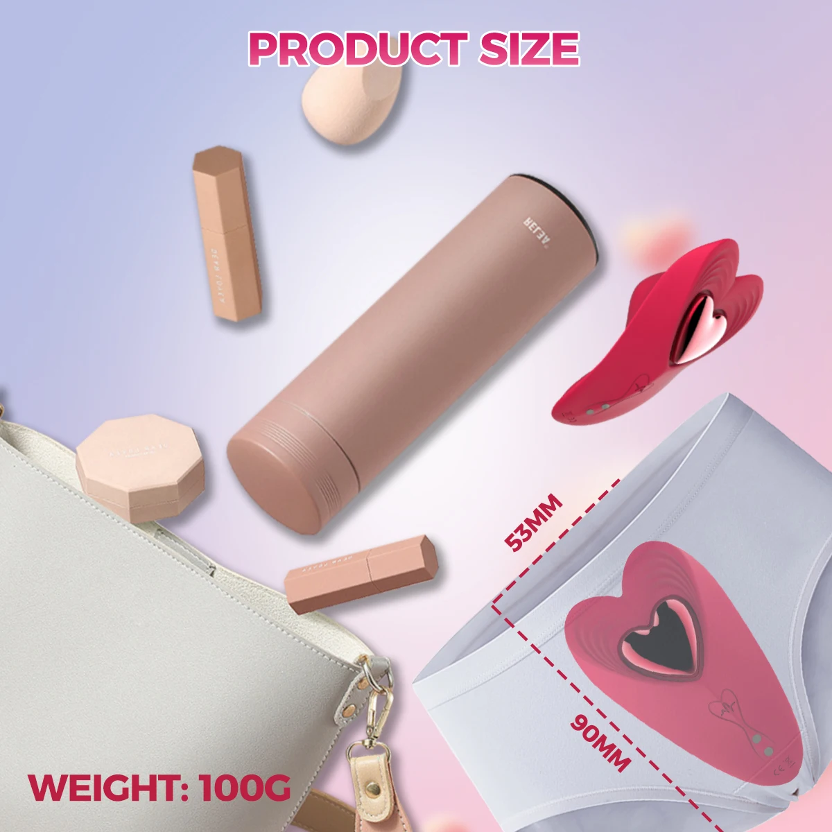 HESEKS Wearable Panty Vibrator with Magnetic Clip App Remote Control Butterfly Vibrator Portable Adult Sex Toys for Women