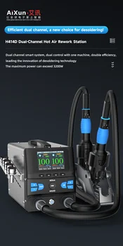 Aixun H414D Dual-station Hot Air Gun 1400W Smart Desoldering Station Connect Bluetooth and WIFI for Mobile Phone Repair Tool