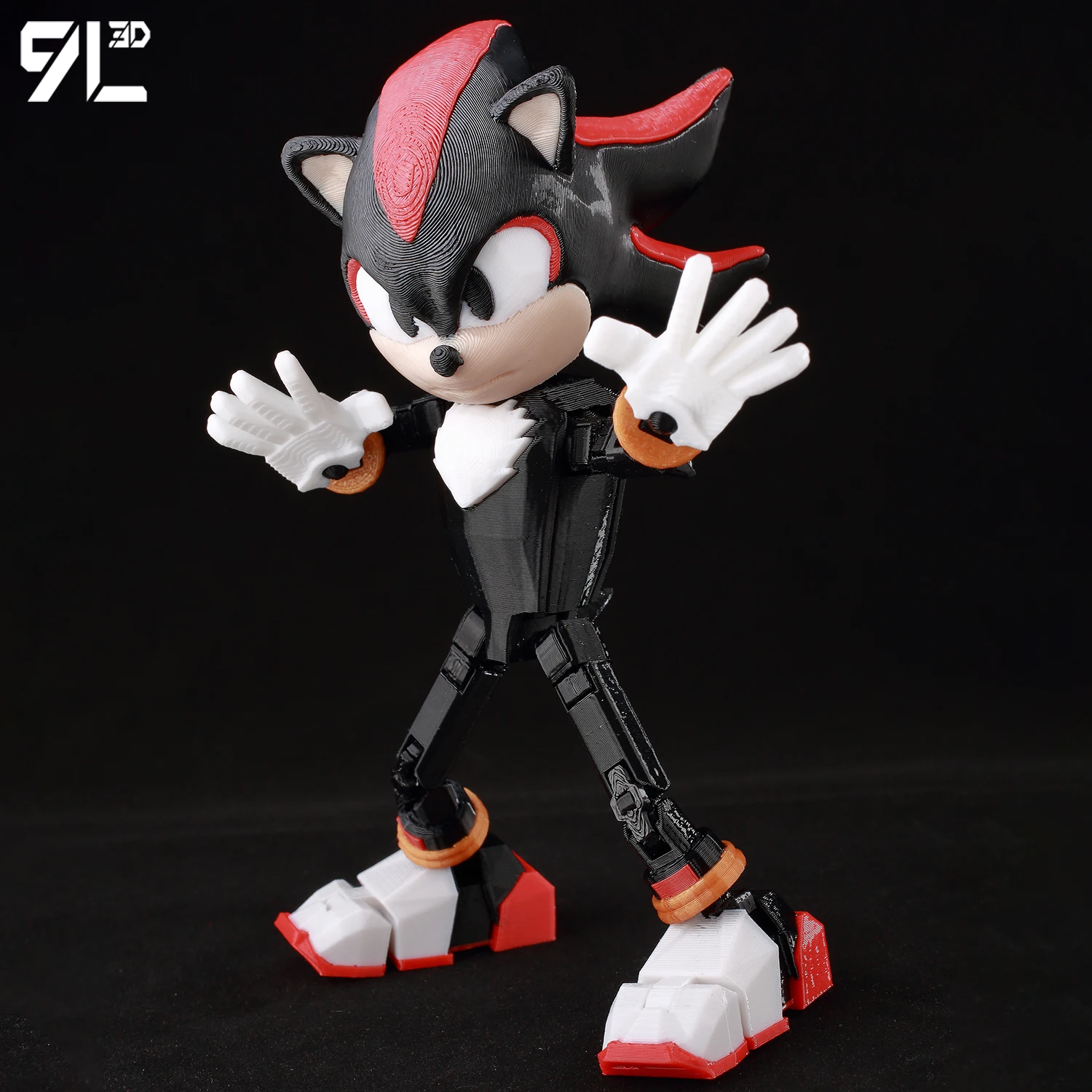 3D Printed Shadow the hedgehog Sonic the Hedgehog PVC Anime Action