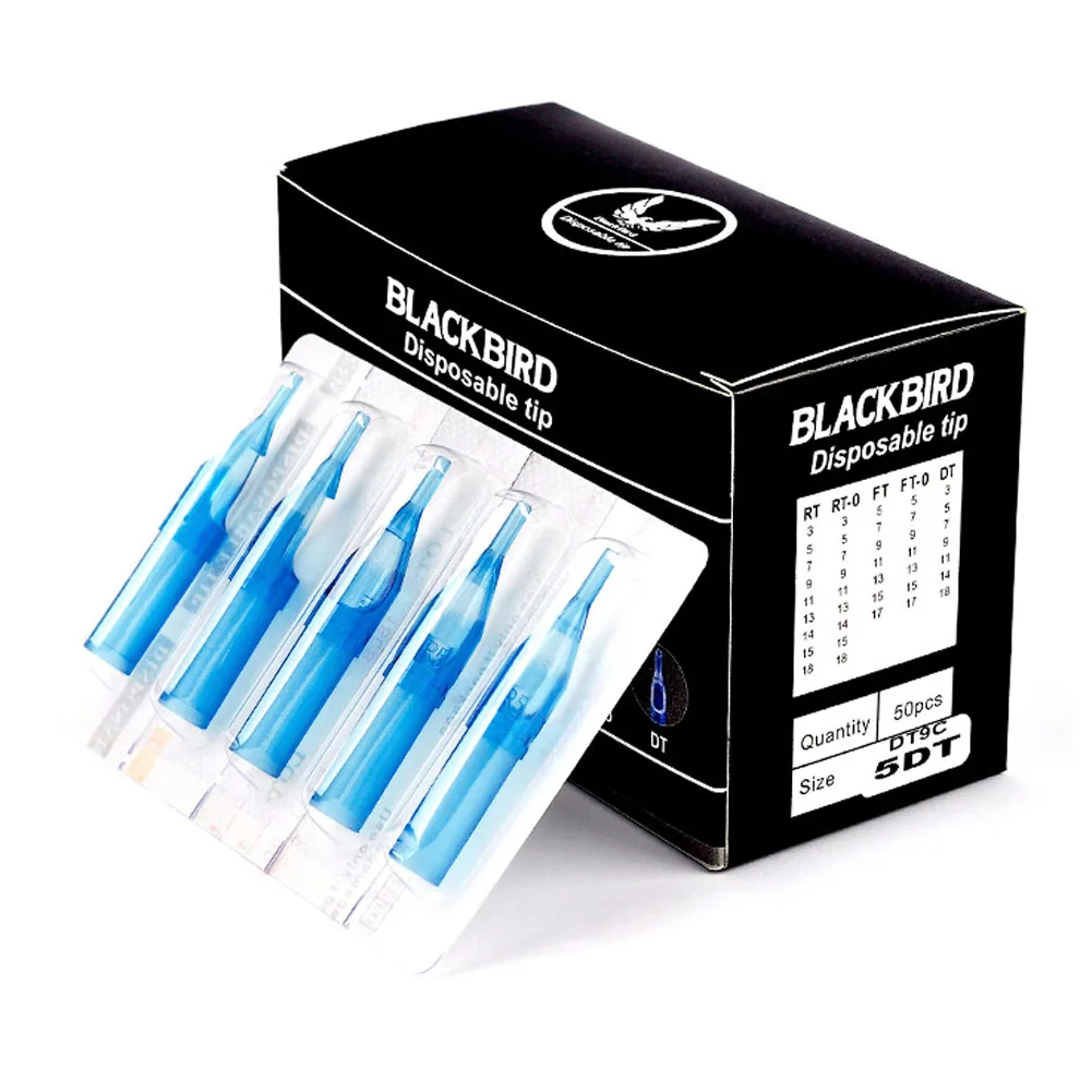New 100Pcs Multi-size Sterile Disposable Tattoo Tips RT/DT/FT/OF Plastic Tattoo Needle Tip Kit Gun Nozzle Tube Accessorie