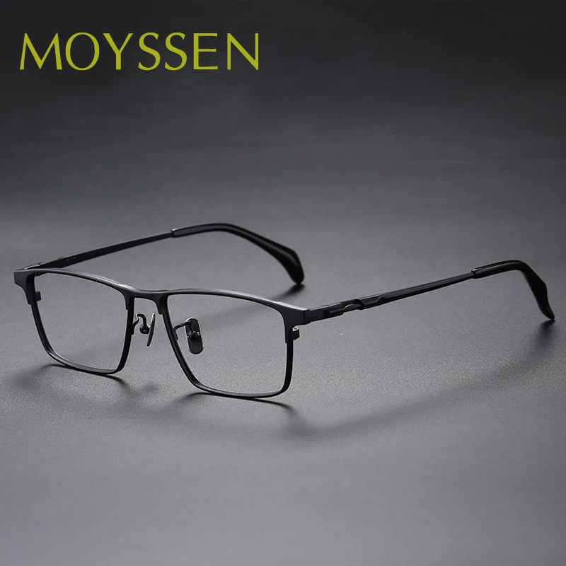 

Men's Business Style Pure Titanium Square Frame Eyeglasses Ultralight Formal Occasion Optical Myopia Glasses for Prescription