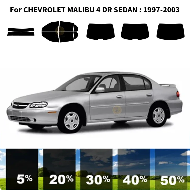 

Precut nanoceramics car UV Window Tint Kit Automotive Window Film For CHEVROLET MALIBU 4 DR SEDAN 1997-2003