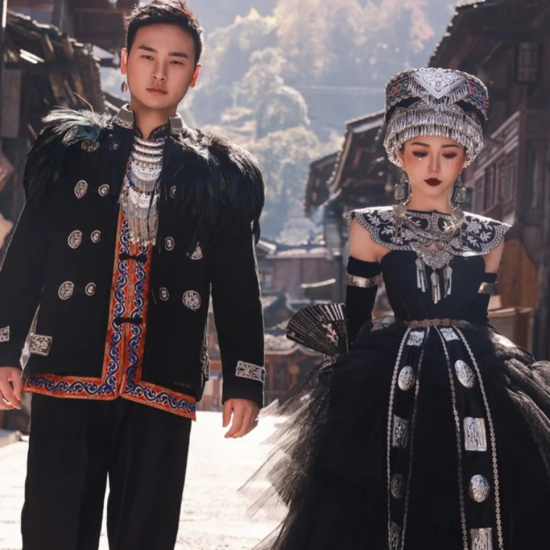 

Miao Dance Costume Photography Stage Performance Costume