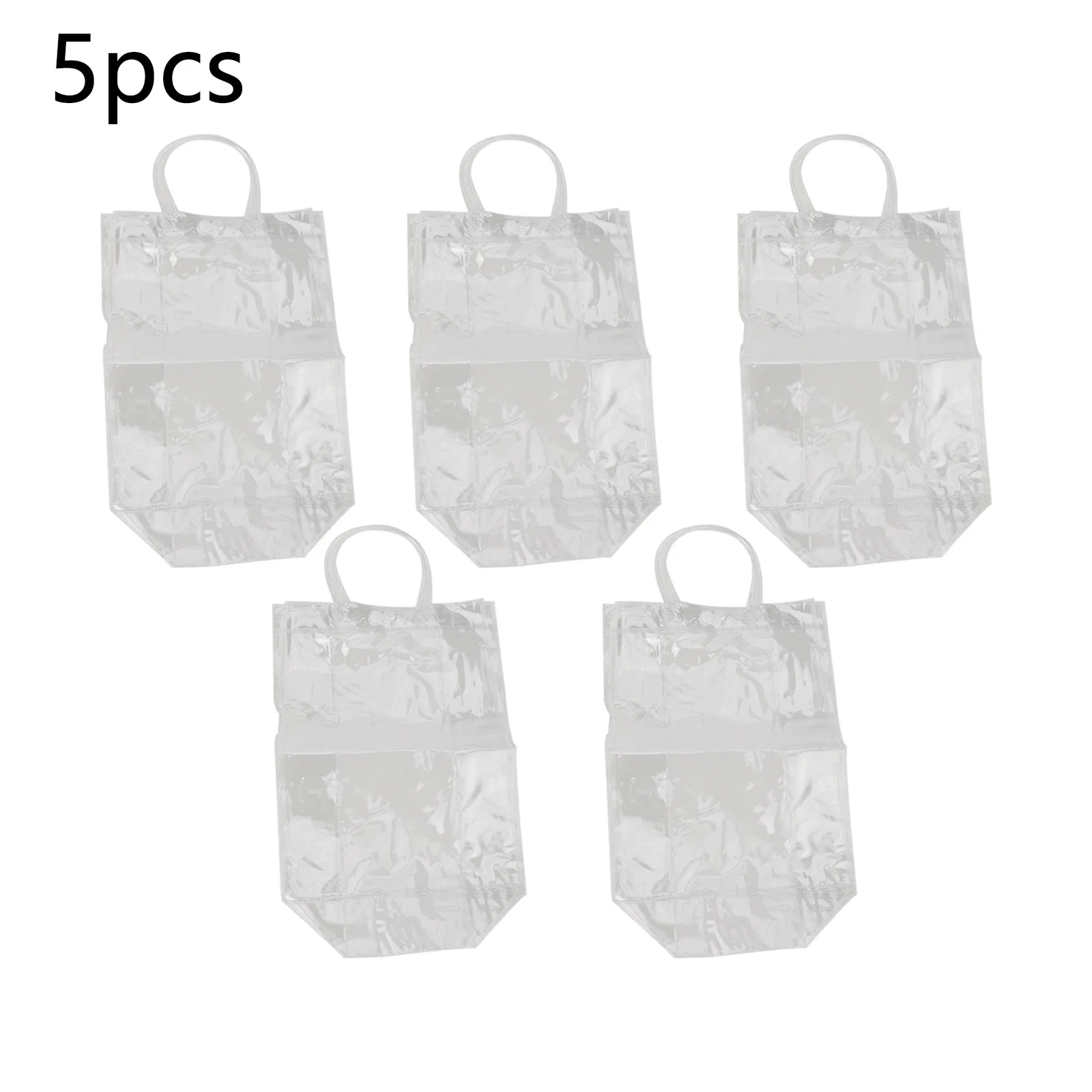 Ice Wine Bag PVC Transparent Cooler Bag Transparent Ice Bucket Wine Champagne Bottle Cooler Kitchen Bar Supplies