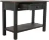 Tyler Creek Modern Farmhouse Sofa Table, Brown & Black 4