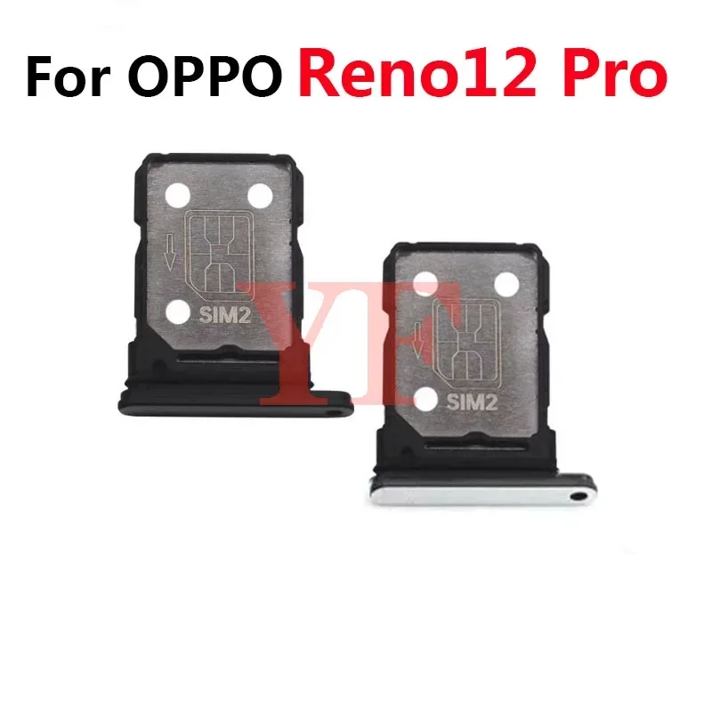 SIM Card Tray Slot Holder Adapter Socket Repair Parts For OPPO Reno12 F Reno 12 5G 11 10 9 Pro Plus Reno9 Reno10 Reno11 pro