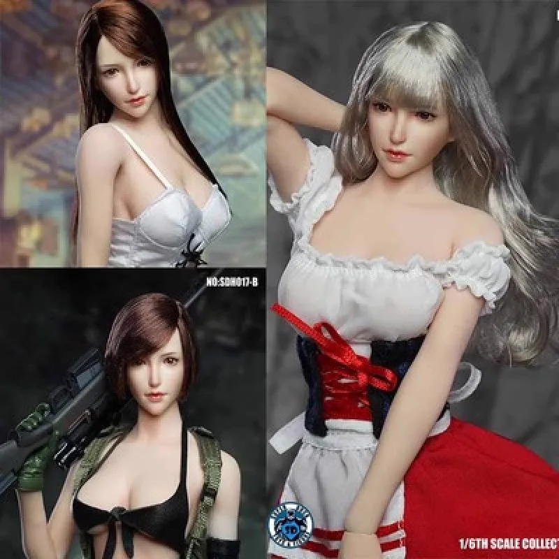 

Супер утка SDH017 1/6 женская голова солдата резьба модель подходит 12 дюймов экшн-фигурки тела