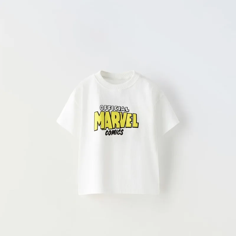 Short Sleeve TShirt Summer Clothing Boys And Girls Cartoon Print Base Shirt Children New Design Tees Trendy Round Neck Tops 3
