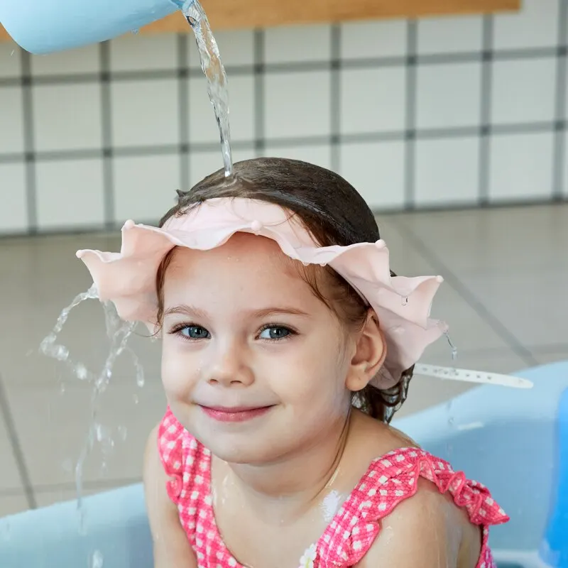 Hair Wash Hat Baby Shower Cap Adjustable Hair Wash Hat for Newborn Infant Ear Protection Safe Children Kids Shampoo Shield Bath Head Cover