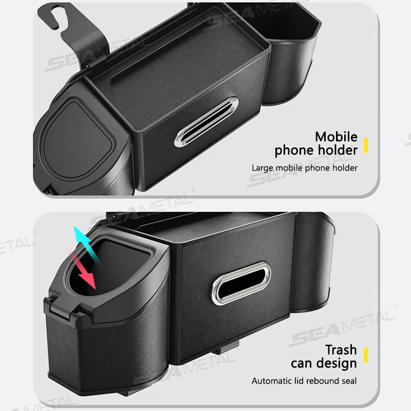 Luxury Car Storage Box with Tissue Holder and Cup Holder