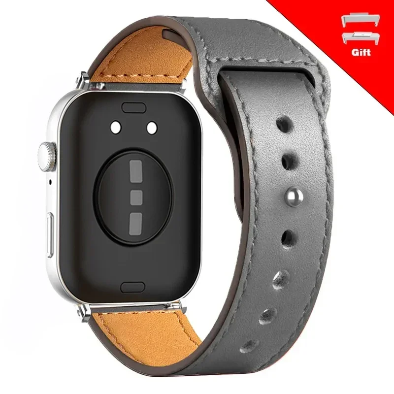 Premium Leather Smartwatch Band - Elegant Replacement Wristband Strap Accessories
