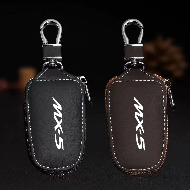 

Car key pack leather remote control protective case for key case Mazda mx5 mx 5 mx-5 Mk1 Mk2 Mk3 NA NB NC ND Accessories