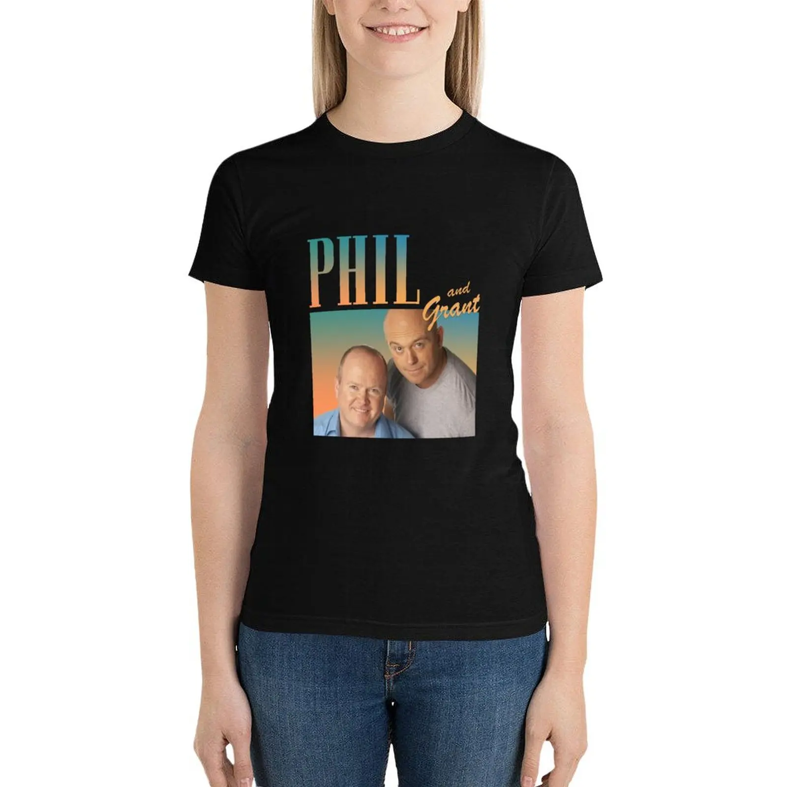 

Phil and Grant Mitchell T-Shirt female aesthetic clothes shirts graphic tees Blouse tops for Women