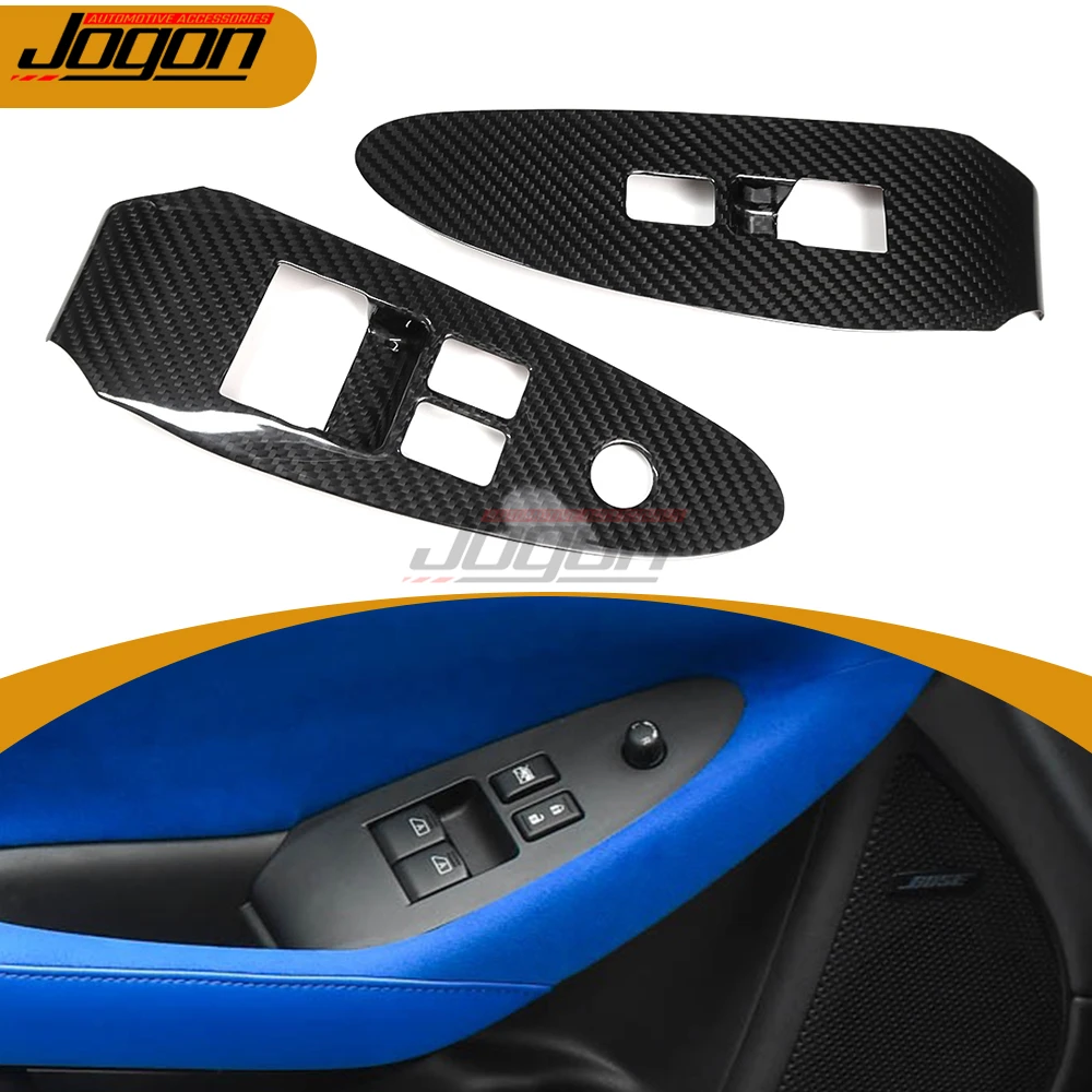 

Real Carbon Fiber Car Interior Door Window Switch Button Cover Trim Cover Accessories For Nissan Z Fairlady Z RZ34 400Z 2023+