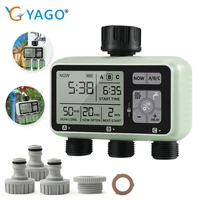 Household 3-Outlet Irrigation Timer Digital LCD Automatic Irrigation System Rain Delay Smart Garden Water Timer Tool 1