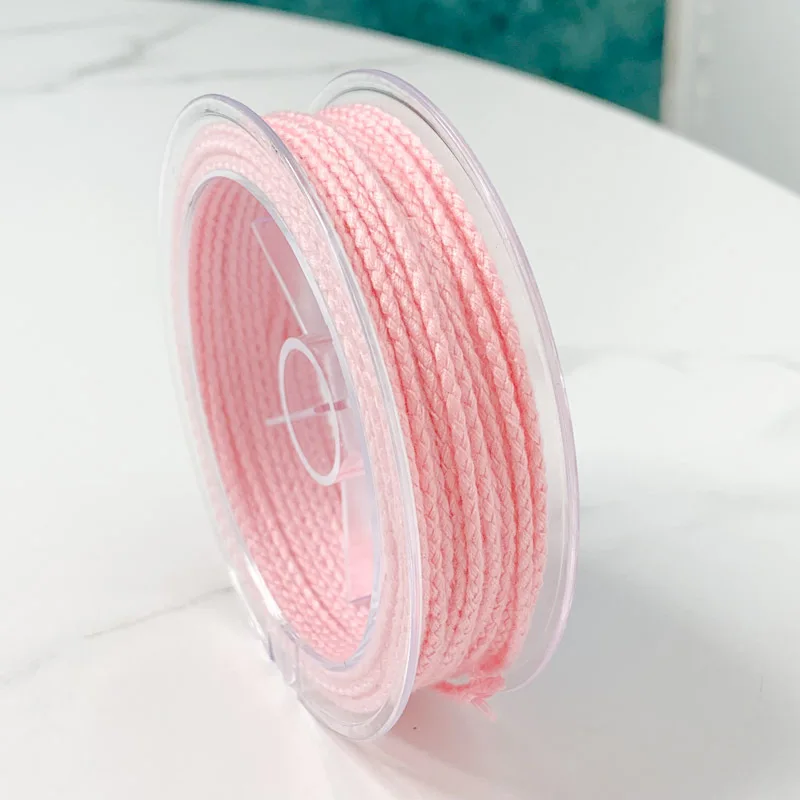 2mm Cotton Thread Solid Color Dragon scale Rope Cotton Rope Pendant Woven Rope Bracelet Hand Cords