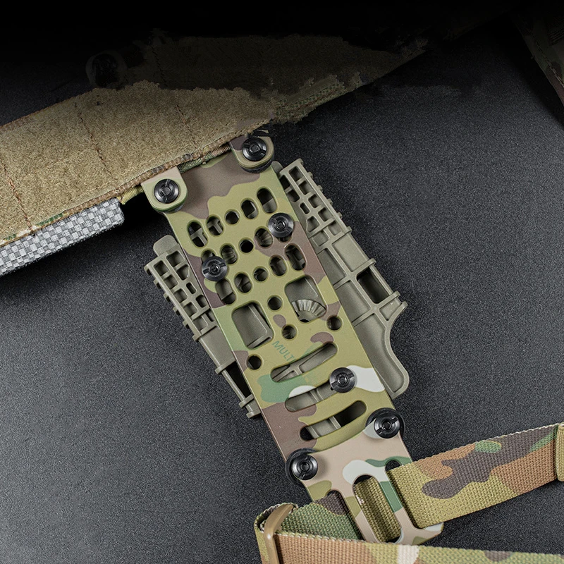 Pistol Holster Metal Modular Adapter Compatible QLS Platform Drop Leg Band Hunting Airsoft Quick Pull Draw