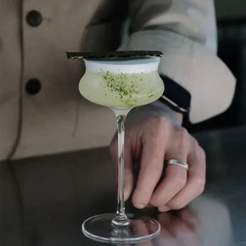 Crystal Glass Tall Special Cup Cocktail Glass Home Creative Martini Cup Wine Bar Glasses