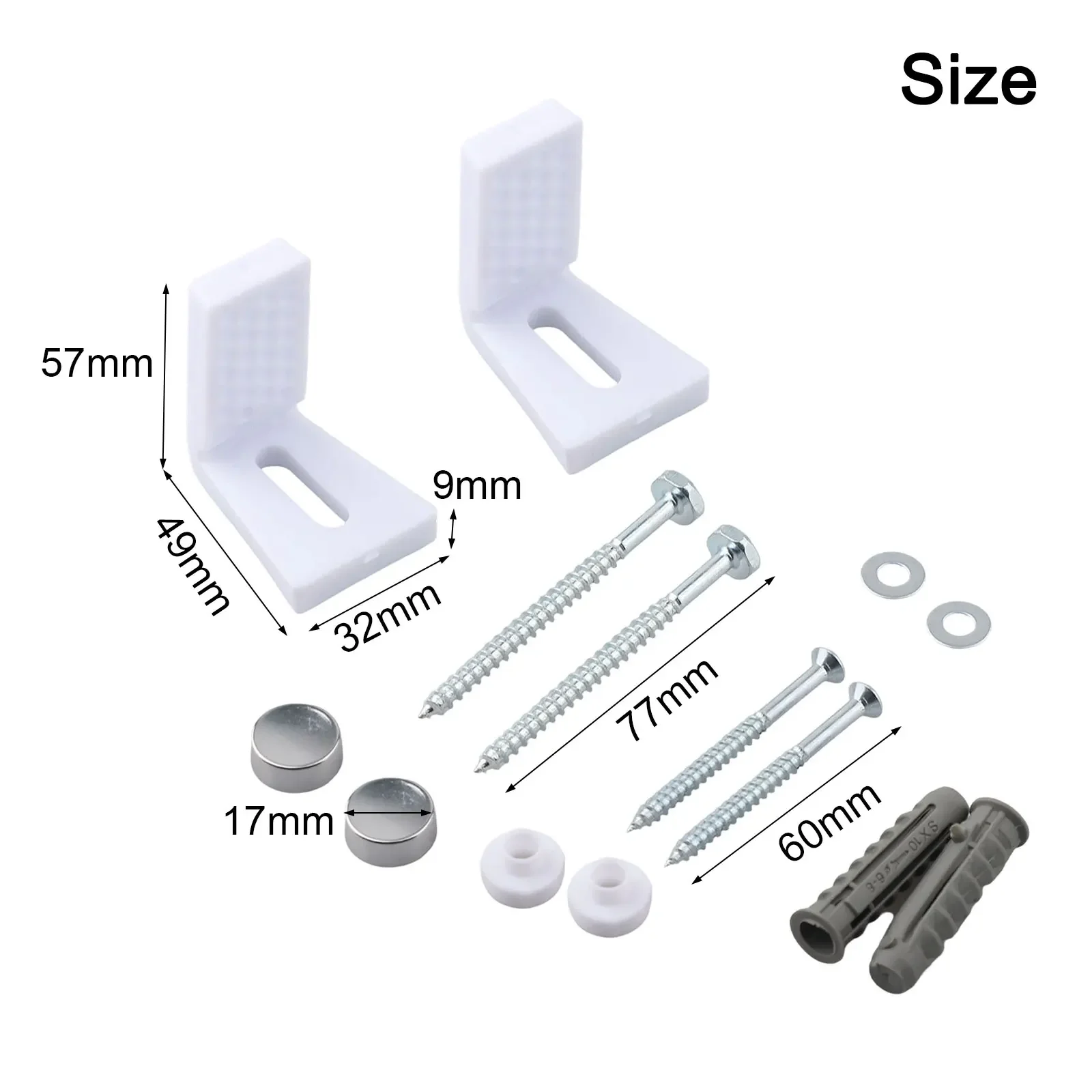Toilet Bidet Foot Mounting Bolts Set Toilet Pan Fix Kit