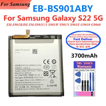 Batteria 3700mAh EB-BS901ABY per Samsung Galaxy S22 5G SM-S901B/DS SM-S901U/1 S901W S901N S901E G9010 G9060 Batterie per telefoni