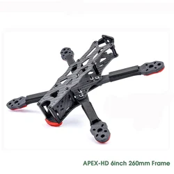 Carbon Fiber Quadcopter Frame - 3 to 9 Inch (APEX - HD 6inch Frame)