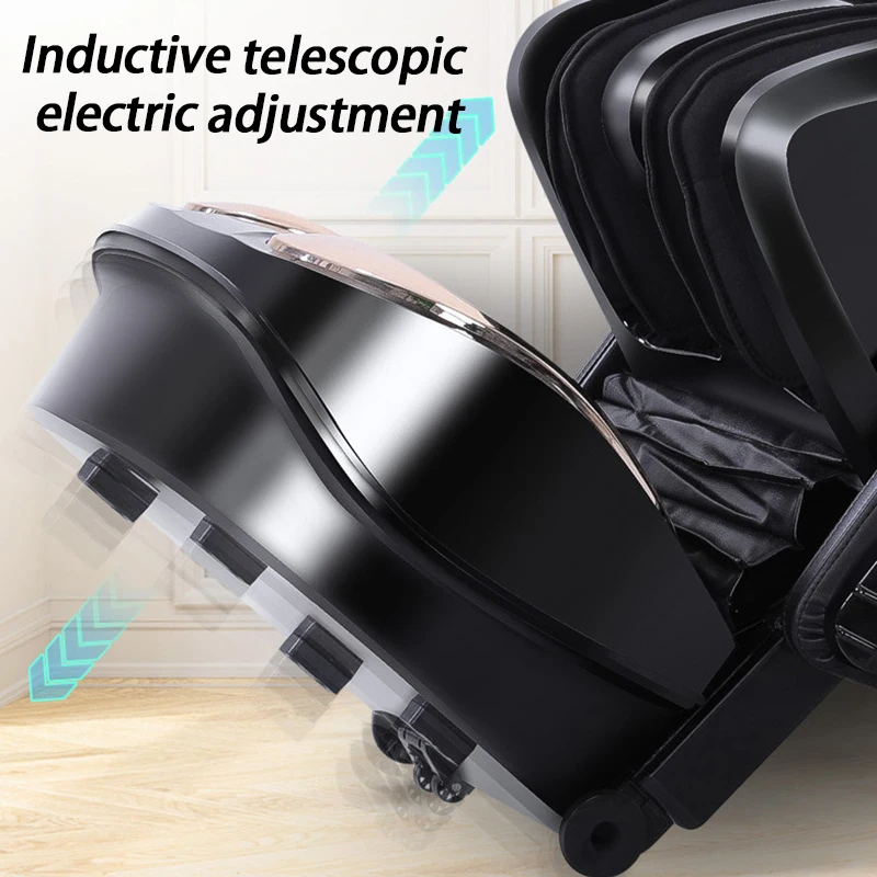 Luxury Full Body Massage Chair with ABS Shell, AI Voice Control, SL Track, Thai Stretch, Bluetooth, LED Lights & Leg Stretch