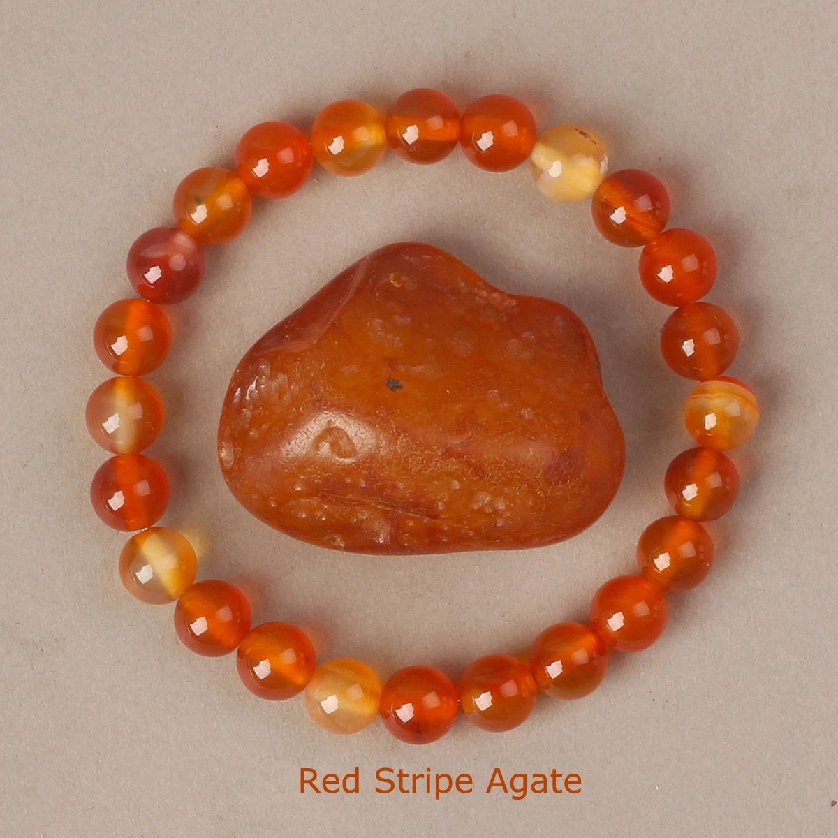25 Red Stripe Agate