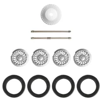 Slot Car Hub 1/43 1 43 Tires Tyre Rear front Wheel Motor Gear Hubs 2