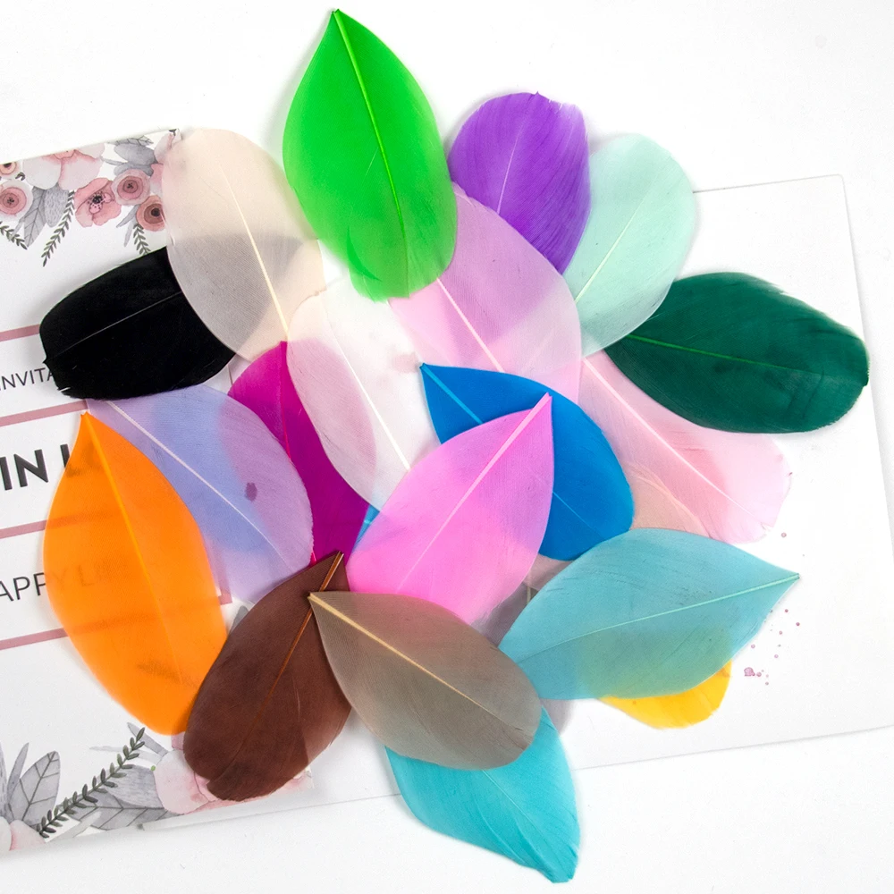 Goose Feathers 5-8cm Natural for Crafts DIY Jewelry Making Dream catcher Pendant Plume Decor mixed color feathers goose feathers craft feathers natural feathers