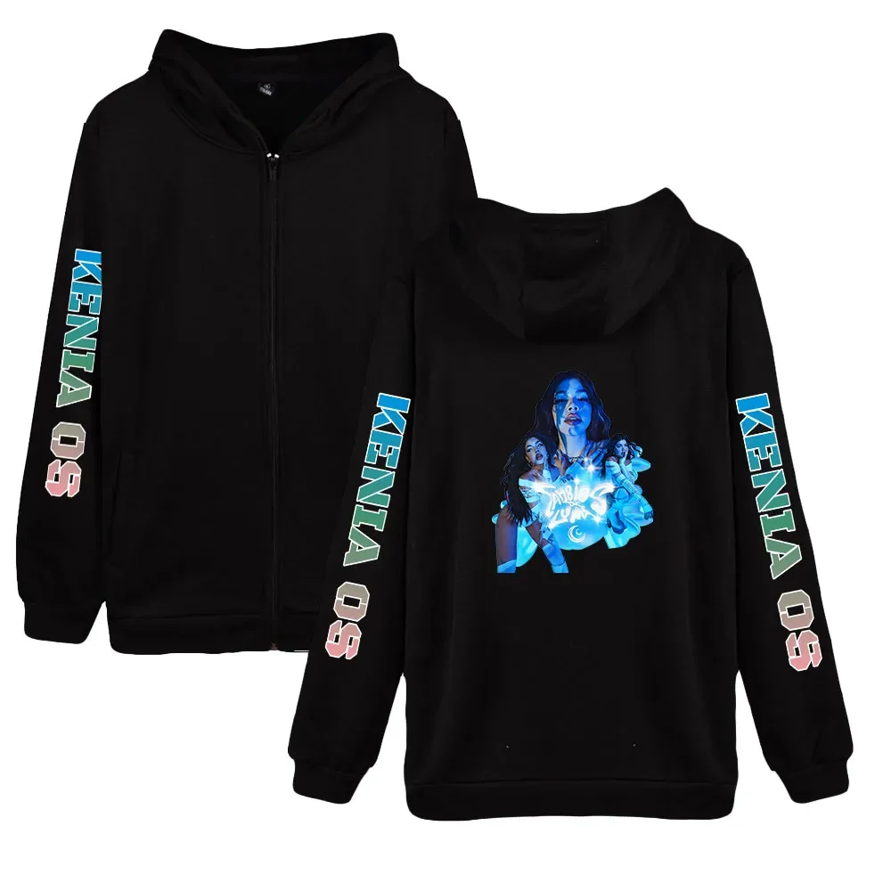 

Толстовка Kenia Os на молнии для мужчин и женщин, Свитшот в стиле Харадзюку, уличная одежда, куртка с капюшоном на молнии, с длинным рукавом, в стиле хип-хоп, спортивный костюм