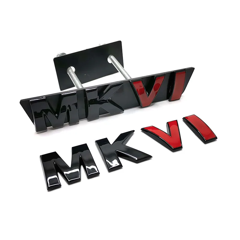 Personalità Auto Adesivo Nero Lucido Mkvi Portellone Posteriore Emblema Mk 4 Auto Loghi Golf 4 Grill Distintivo