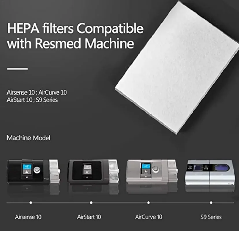 CPAP Foam Filter Universal Premium Disposable for ResMed AirSense 10 S9-AirStart Series Philips Respironics
