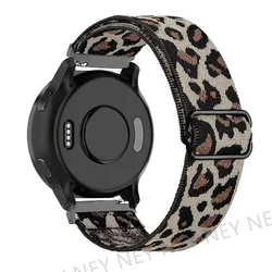 Adjustable Elastic Nylon Watch Strap, 20/22mm - Versatile and Comfortable Bracelet Band for 22mm watch band (Leopard print 16)