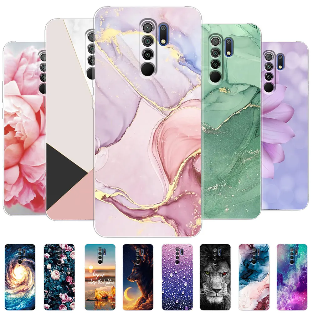 Per Redmi 9 Custodia Trasparente Cover Per Redmi 9C 9C Nfc Marble Soft Clear Custodia In Silicone Per Redmi 9A Bumper Redmi 9At Funda