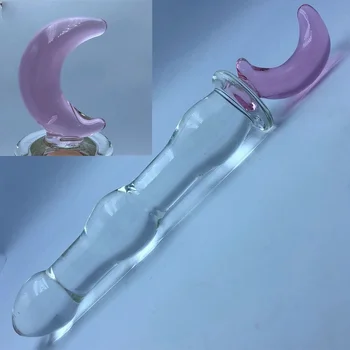 Crystal Glass Anal Plug Vaginal Anus Beads Butt Plug Sexual Toy Adult Dildo for Anal Massage Masturbation Sex Toys for Men Women 2