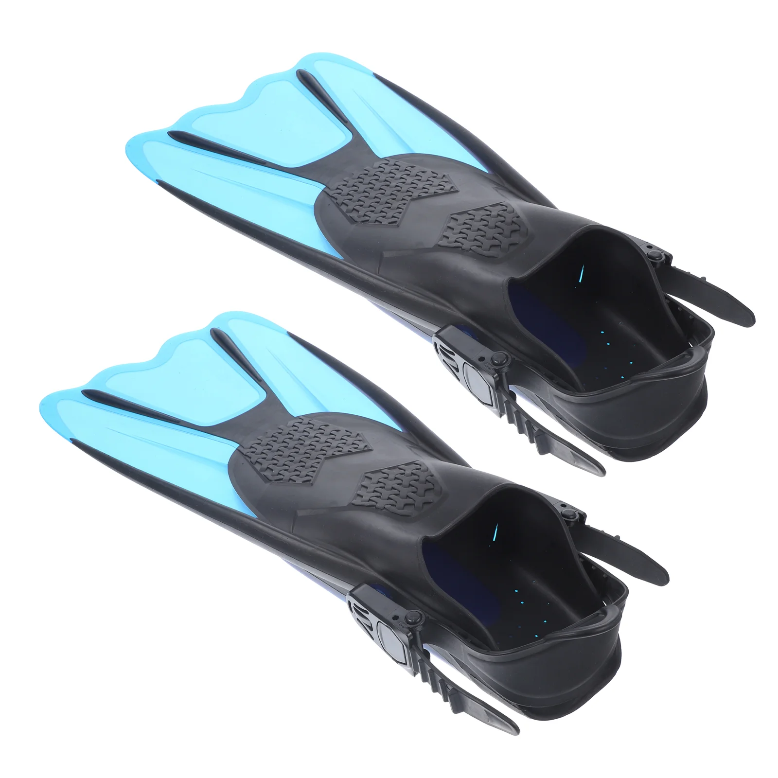2 Pcs Diving Fins Swimming Flipper Training Equipment Open Heel Silica Gel Snorkeling for Adults 1