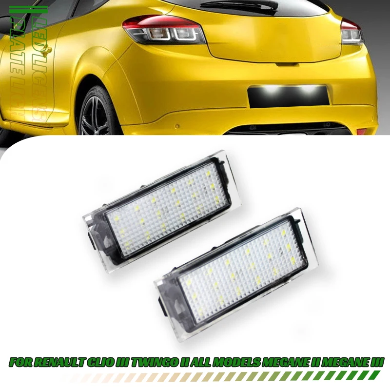 Led Targa Lampada Luce Auto Luz Nessun Errore Per Renault Megane 3 Clio Laguna 2 Megane 3 Twingo