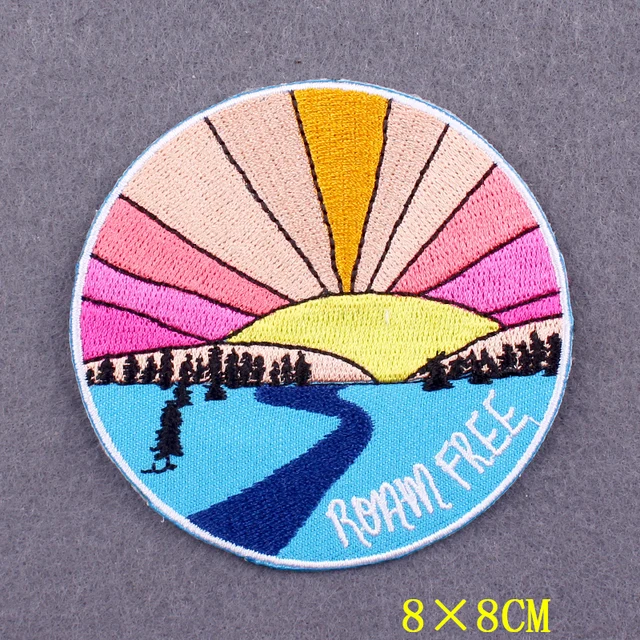 Buy Embroidered Patch Adventure Travel Patch Iron On Patches For Clothing  Mountains Space Nature Embroidery Patches Sticker Stripe Online - 360  Digitizing - Embroidery Designs