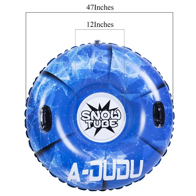 round towable pvc inflatable snow tube winter sports, inflatable snow sled
