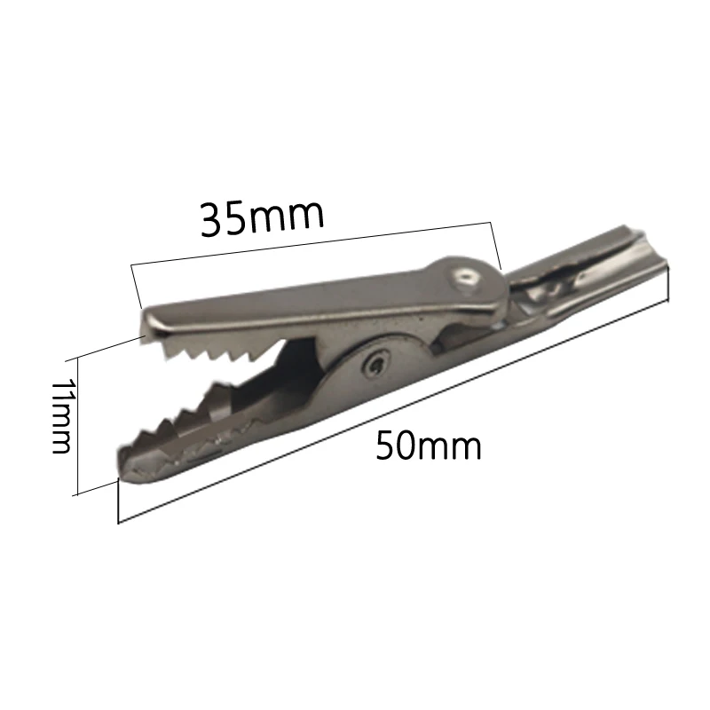 10A 1000V Alligator Crocodile Test Clip Clamp For Multimeter Tester Probe Crocodile Clip 2PCS