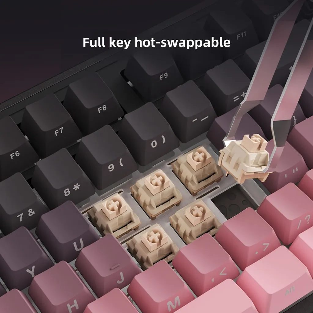 AJAZZ AK870 Plus Wireless Mechanical Keyboard 8000mAh Hot