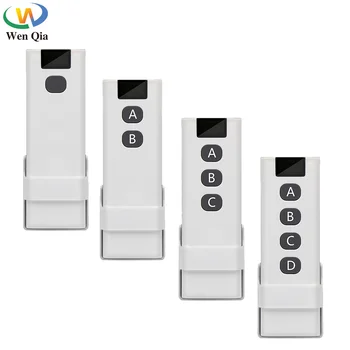 433 Mhz 무선 RF 원격 제어 1527 학습 코드 원격 컨트롤러 1/2/3/4CH 컨트롤러, 차고 문 램프 조명 게이트