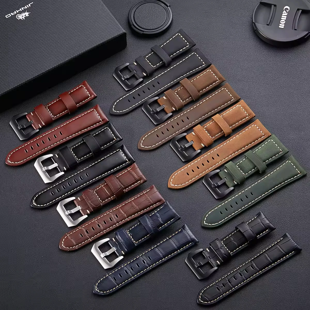 Premium Leather Strap for Apple Watch - High Quality Men's Band