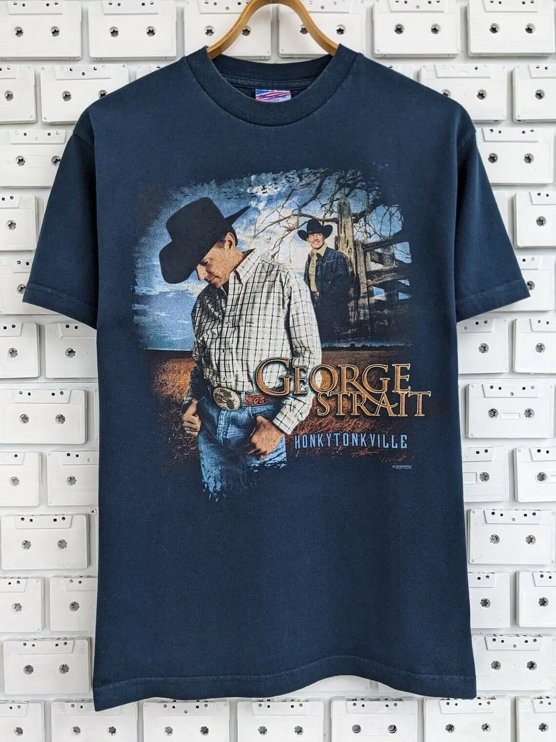 T-Shirt Vintage 2003 George Strait Honkytonkville Tour Country Music Singer Gift