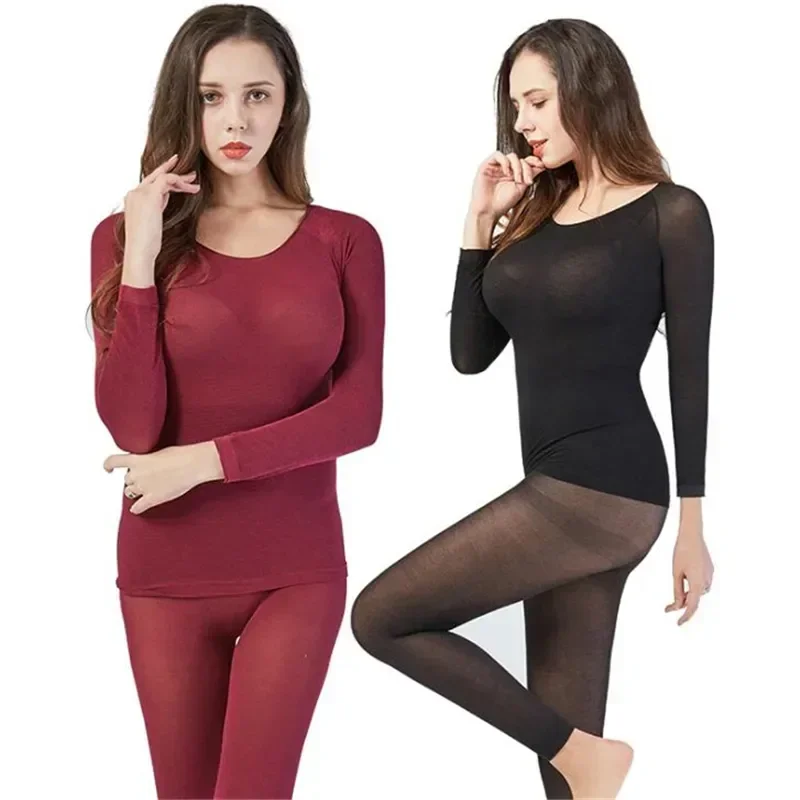 

Warm Thermal Clothes Sexy Long Winter Women Seamless Men Underwear for Johns Set Thermos