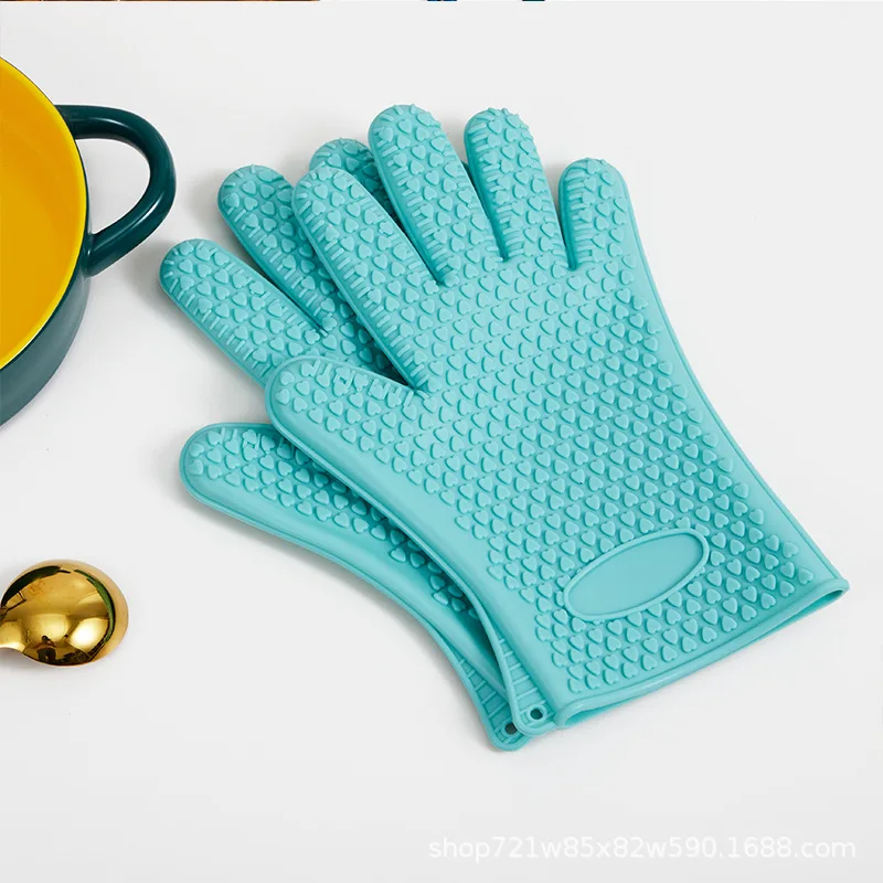 Oven Silicone Gloves Insulated Anti-scalding Microwave Baking Ovens