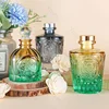 Colorful Relief Glass Bottle Luxury Hotel Aromatherapy Dispenser Glass Jars and Lids Bathroom Decoration Aroma Diffuser Bottles 1
