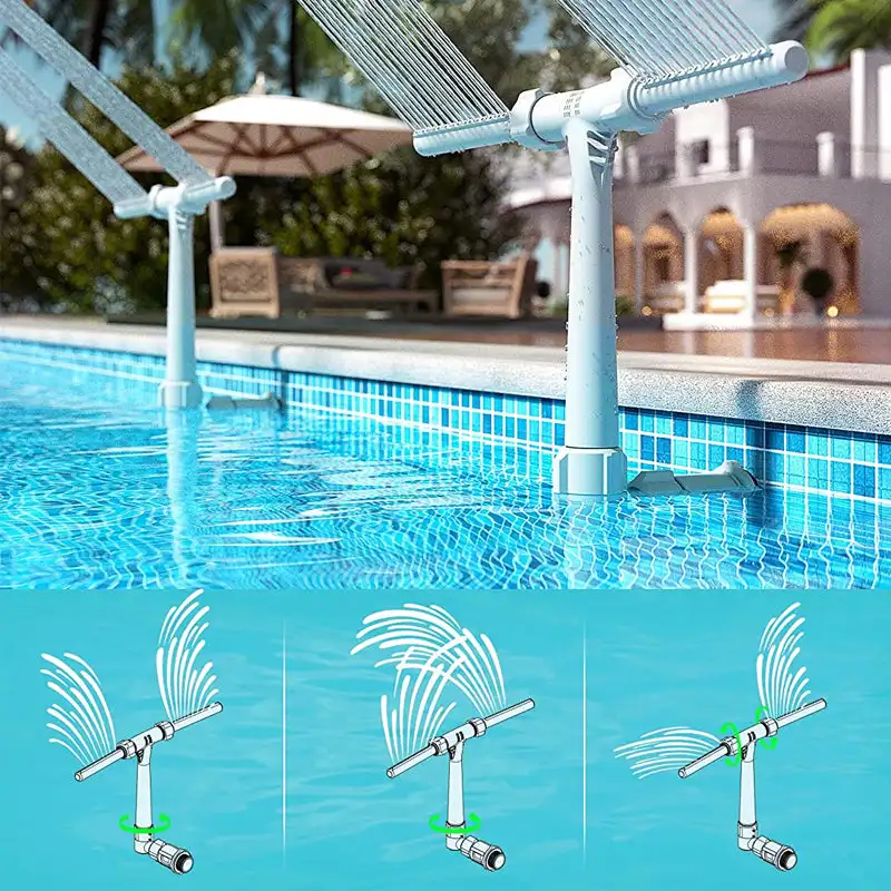 Water Fountain Pool Fountain Sprayer Pool Waterfall Spray Pond Fountain Water Fun Sprinkler Above In Ground Swimming Spa Accessories Decor