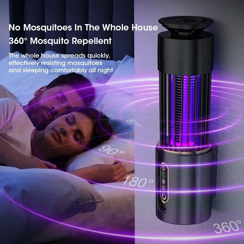 Mosquito repellent lamps, fly traps and traps, camping flashlights with USB sync